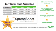 Accounting Spreadsheet - EasyBooks for Apple Mac